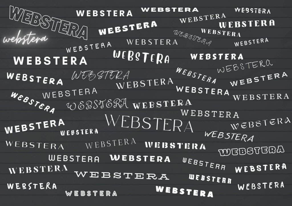 webstera unique typography 